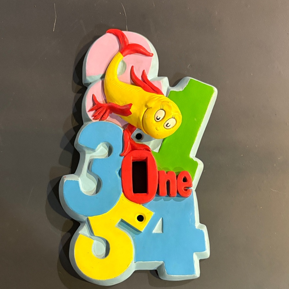 Dr. Seuss Inspired Fish Light Switch Cover